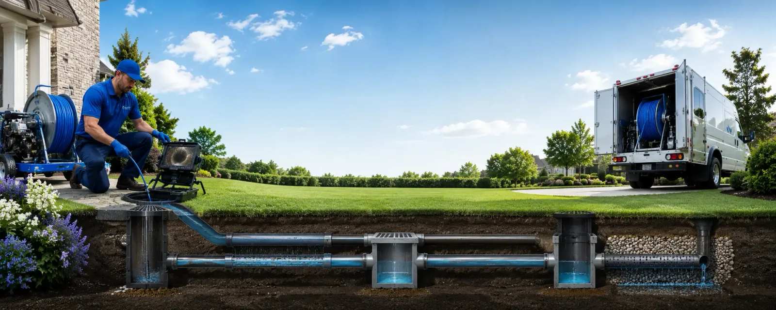 Outdoor drain cleaning information for Brownsville, CA